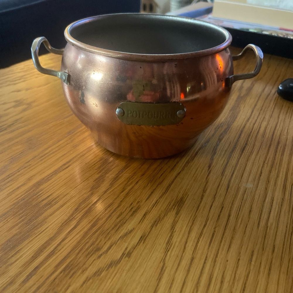 Vintage Copper Potpourri Pot
